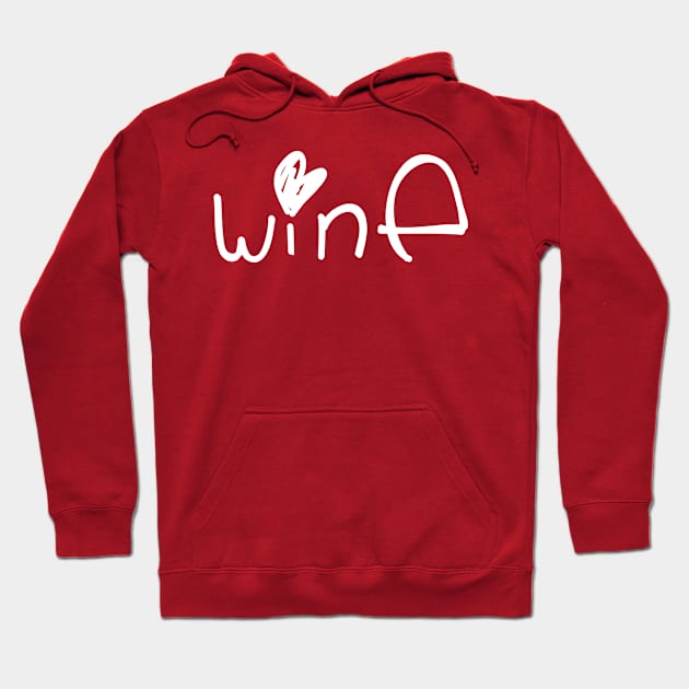 Cute Wine Hoodie by PsychicCat